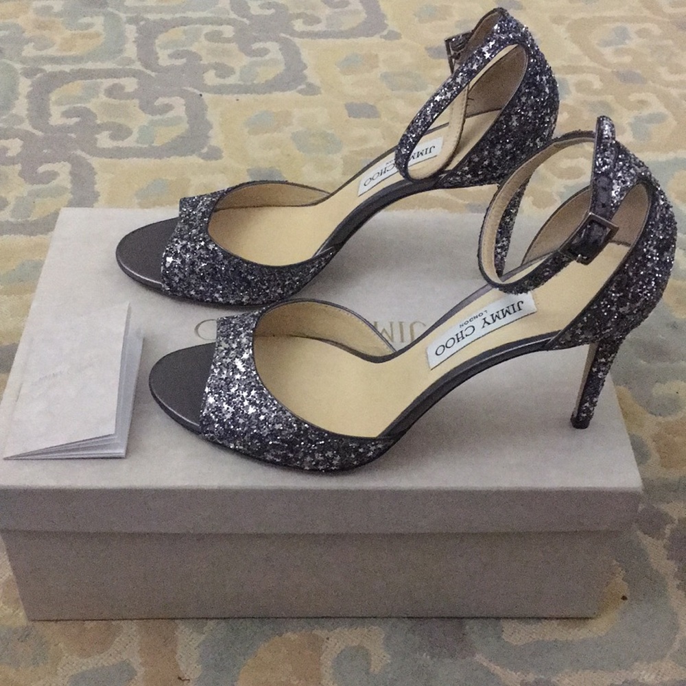 New Jimmy Choo Annie Gunmetal Mix size 39.5